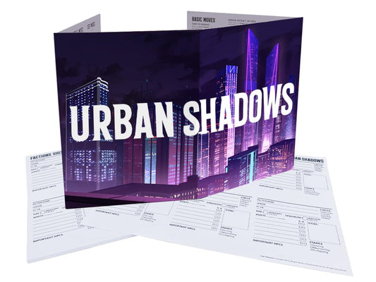 Magpie Games Urban Shadows 2nd Edition: Core Book RPG Tabletop Fantasy Roleplaying Game Adults, Teens Ages 14+