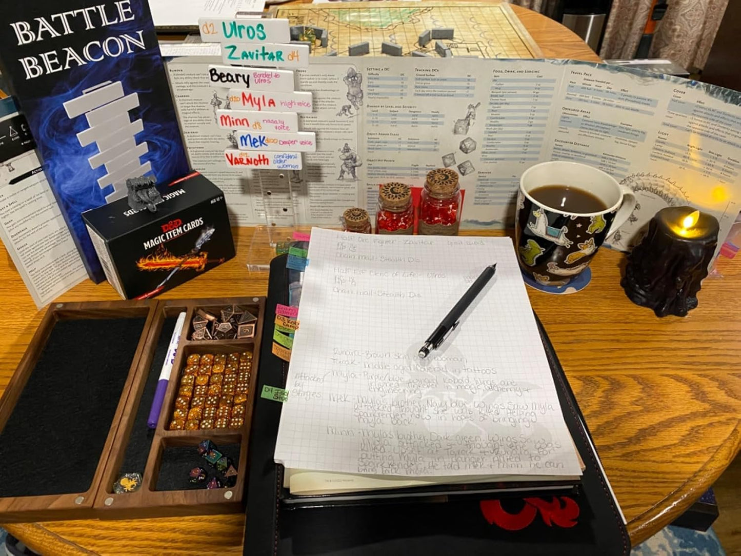Futhark DND Initiative Tracker for D&D and Other RPG - Track up to 12 Fighters with This Great Dungeon Master Gift - Dungeons and Dragons Accessories - The Battle Beacon