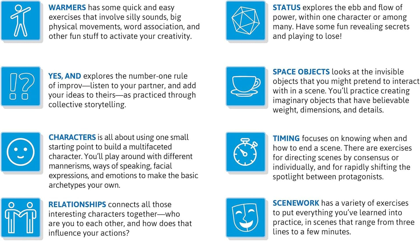 LLC Improv for Gamers: Second Edition - Hardcover RPG Book, Role Playing Game